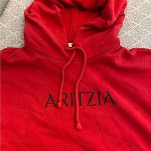 Aritzia TNA hoodie red Womens size XS